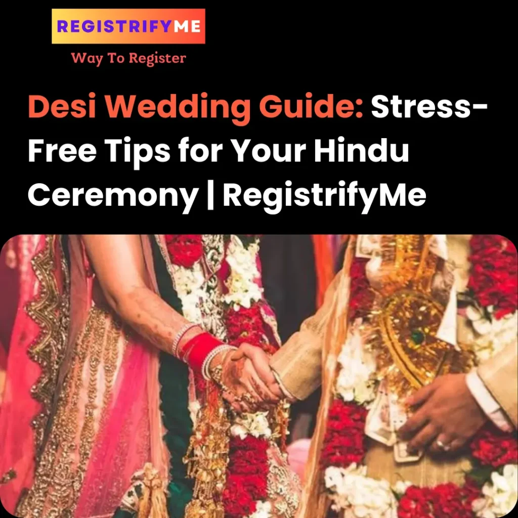 A bride and groom taking pheras, a sacred ritual in Hindu weddings.