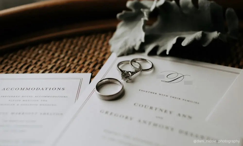 Don't forget to get your paperwork sorted during the wedding planning chaos.