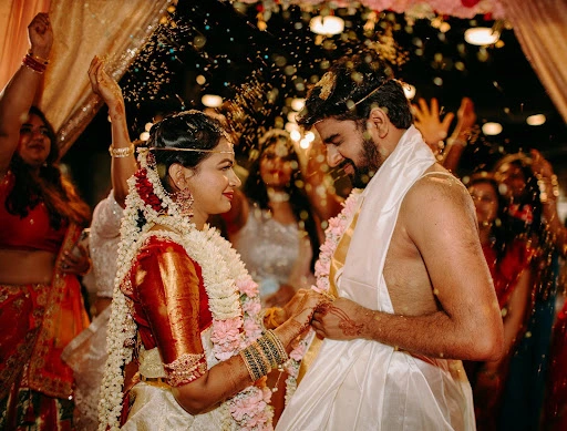 A traditional Tamil wedding ceremony