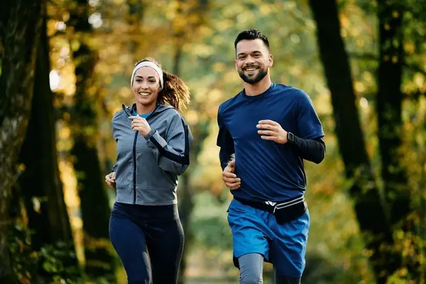 Two people enjoying outdoor exercise together in India. Wedding Fitness & Nutrition